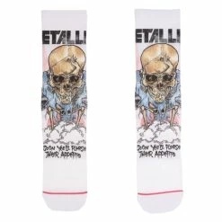 Socks Metallica - AJFA Pushead White -Bracelets Shop 1000x1010