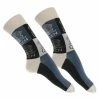 Socks Queen - Crest Blocks - NAVY - ROCK OFF