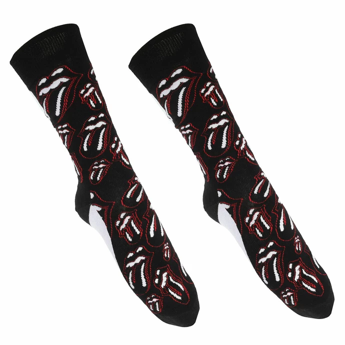 Socks Rolling Stones - Outline Tongues - BLACK - ROCK OFF 4 Socks Rolling Stones - Outline Tongues - BLACK - ROCK OFF - Image 2