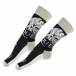 Socks Queen - Crest & Logo - BLACK - ROCK OFF