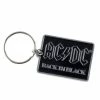 Key Ring (pendant) AC / DC - Back In Black - RAZAMATAZ 2 Key Ring (pendant) AC / DC - Back In Black - RAZAMATAZ -Bracelets Shop 88455 1