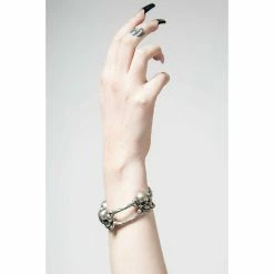 Bracelet KILLSTAR - Curse He AT - Silver -Bracelets Shop CURSE ON U BRACELET W B