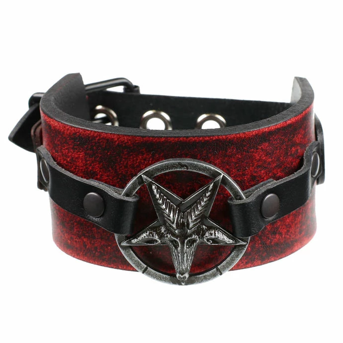 Bracelet Baphomet - Red 3 Bracelet Baphomet - Red