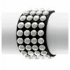Bracelet BLACK SNAKE ROUND RIVETS 4 ROWS -Bracelets Shop LSF1 91