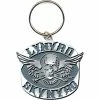 Key Ring - Pendant Lynyrd Skynyrd (Biker Patch Logo) - ROCK OFF -Bracelets Shop LSKEY04