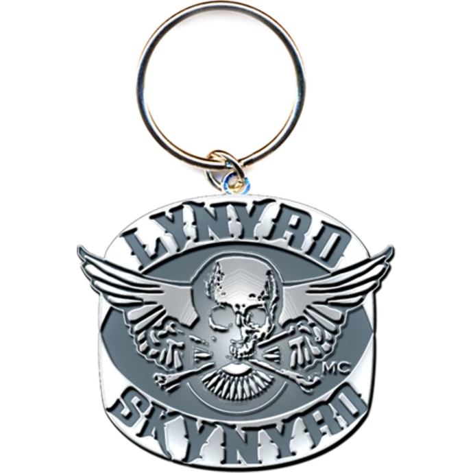 Key Ring - Pendant Lynyrd Skynyrd (Biker Patch Logo) - ROCK OFF 2 Key Ring - Pendant Lynyrd Skynyrd (Biker Patch Logo) - ROCK OFF