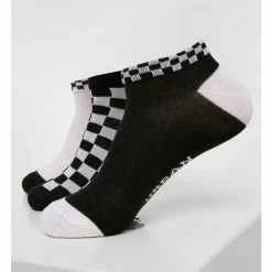 Socks (set Of 3 Pairs) URBAN CLASSICS - Sneaker Checks 3-Pack - Black / White -Bracelets Shop TB3387 P1 00826 1