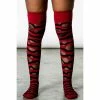 Knee Pads KILLSTAR - Wretched Soul Distress - Black / Blood -Bracelets Shop WRETCHED SOUL DISTRESS SOCKS BLACK BLOOD B x1600