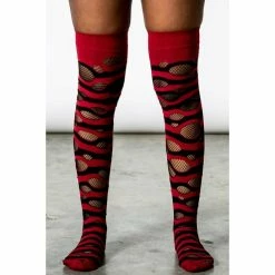 Knee Pads KILLSTAR - Wretched Soul Distress - Black / Blood