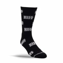 Socks PERRI'S SOCK - KISS - ALL OVER LOGO - BLACK