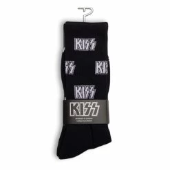 Socks PERRI'S SOCK - KISS - ALL OVER LOGO - BLACK -Bracelets Shop ase8r45d