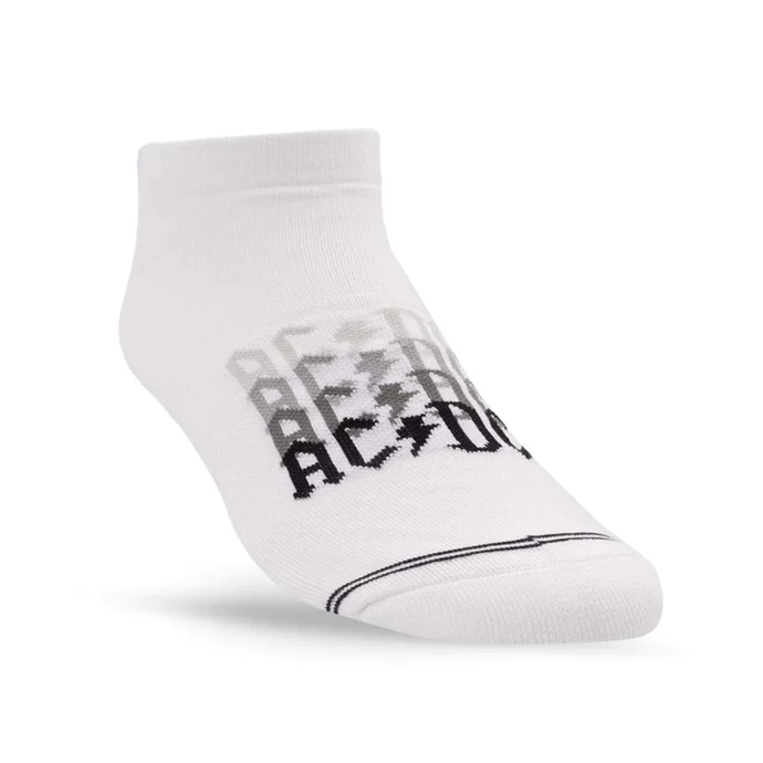 Socks PERRI'S SOCK - AC/DC - DROP SHADOW LINER - WHITE 3 Socks PERRI'S SOCK - AC/DC - DROP SHADOW LINER - WHITE