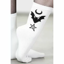 Socks KILLSTAR - Bat Magic - White 7 Socks KILLSTAR - Bat Magic - White -Bracelets Shop bat magic socks 8q