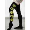 Knee Socks KILLSTAR - Heads Up - Black -Bracelets Shop heads up long socks w 1