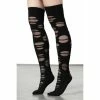 Knee Highs KILLSTAR - Laceration - Black -Bracelets Shop laceration 5aygx