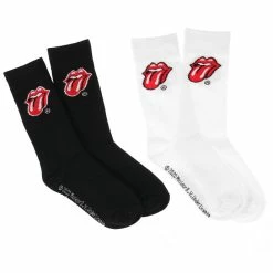 Socks Rolling Stones - Tongue - 2-Pack - Black / White