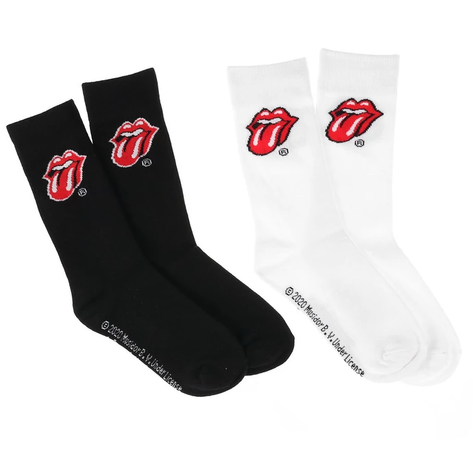 Socks Rolling Stones - Tongue - 2-Pack - Black / White 3 Socks Rolling Stones - Tongue - 2-Pack - Black / White