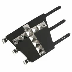 Bracelet 11 Row With Large Silver Pyramid Cross