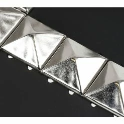 Bracelet 11 Row With Large Silver Pyramid Cross -Bracelets Shop naramek 2025