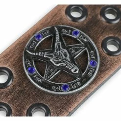 Bracelet Baphomet - Brown - Crystal Blue 9 Bracelet Baphomet - Brown - Crystal Blue -Bracelets Shop s nyty 014