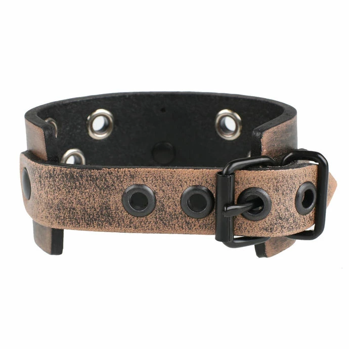 Bracelet Baphomet - Brown - Crystal Red 7 Bracelet Baphomet - Brown - Crystal Red - Image 5