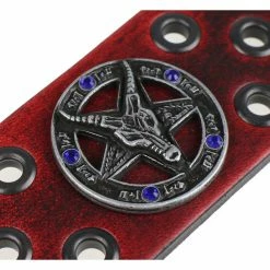 Bracelet Baphomet - Red - Crystal Blue 10 Bracelet Baphomet - Red - Crystal Blue -Bracelets Shop s nyty 034