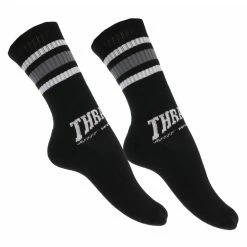 Socks HUF X THRASHER - Center Field - Black