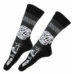 Socks Rolling Stones - Mono Logos - BLACK - ROCK OFF