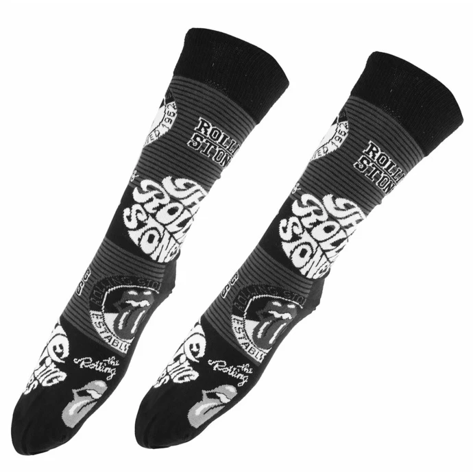 Socks Rolling Stones - Mono Logos - BLACK - ROCK OFF 4 Socks Rolling Stones - Mono Logos - BLACK - ROCK OFF - Image 2