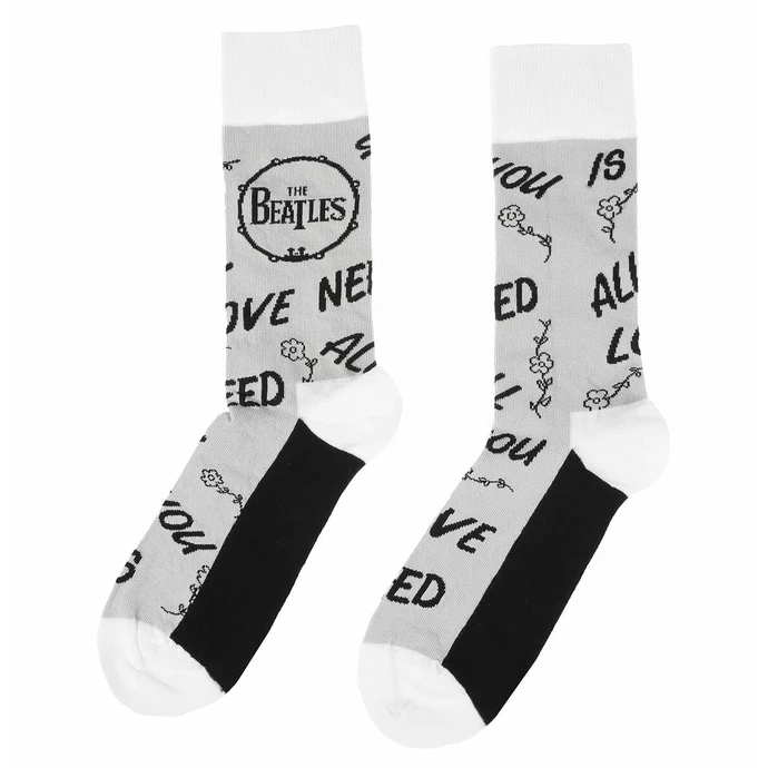 Socks Beatles - AYNIL & Drum - GREY - ROCK OFF 6 Socks Beatles - AYNIL & Drum - GREY - ROCK OFF - Image 4