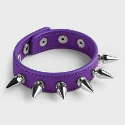Bracelet KILLSTAR - Stay Away Spike - Purple -Bracelets Shop stay away spike bracelet 10