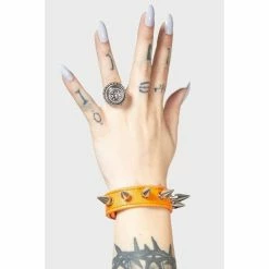 Bracelet KILLSTAR - Stay Away Spike - Orange