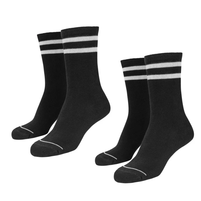 Socks (set Of 2 Pairs) URBAN CLASSICS - 2-Tone College 2-Pack - Black / White 4 Socks (set Of 2 Pairs) URBAN CLASSICS - 2-Tone College 2-Pack - Black / White - Image 2