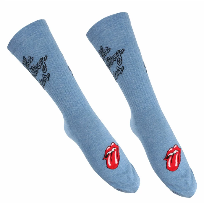 Socks Rolling Stones - Script Logo - BLUE - ROCK OFF 4 Socks Rolling Stones - Script Logo - BLUE - ROCK OFF - Image 2