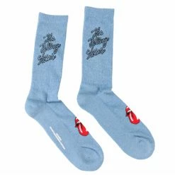 Socks Rolling Stones - Script Logo - BLUE - ROCK OFF 9 Socks Rolling Stones - Script Logo - BLUE - ROCK OFF -Bracelets Shop wwws021